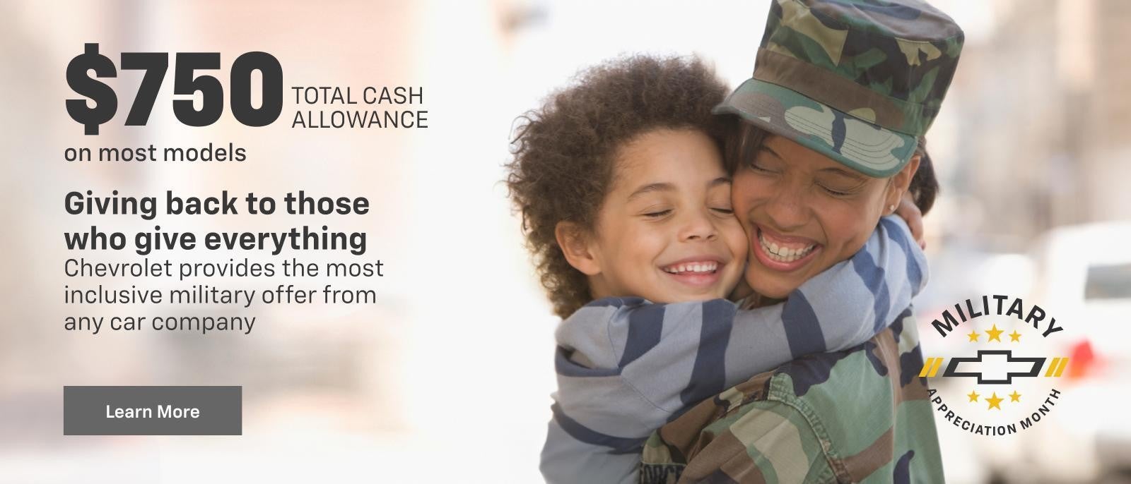 Military Discount on most models at Knudtsen Chevrolet in Post Falls ID